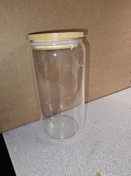 16oz Glass Can Cup