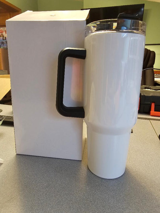 40oz Tumbler Black Handle